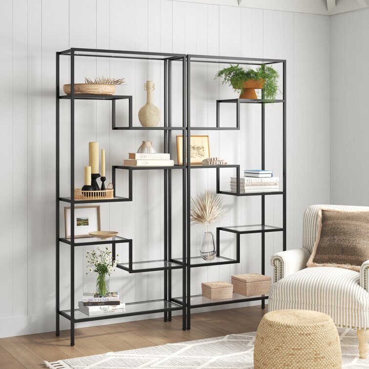 Metal etagere deals bookcase